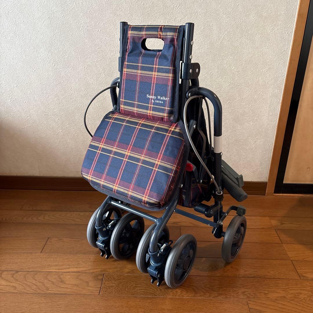 島製作所　サニーウォーカーSP（小） シルバーカー　手押し車　格子NB