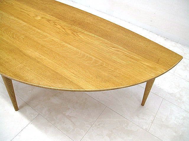 美品　日進木工「WHITE WOOD Leaf」 リビングテーブル　約15.7万