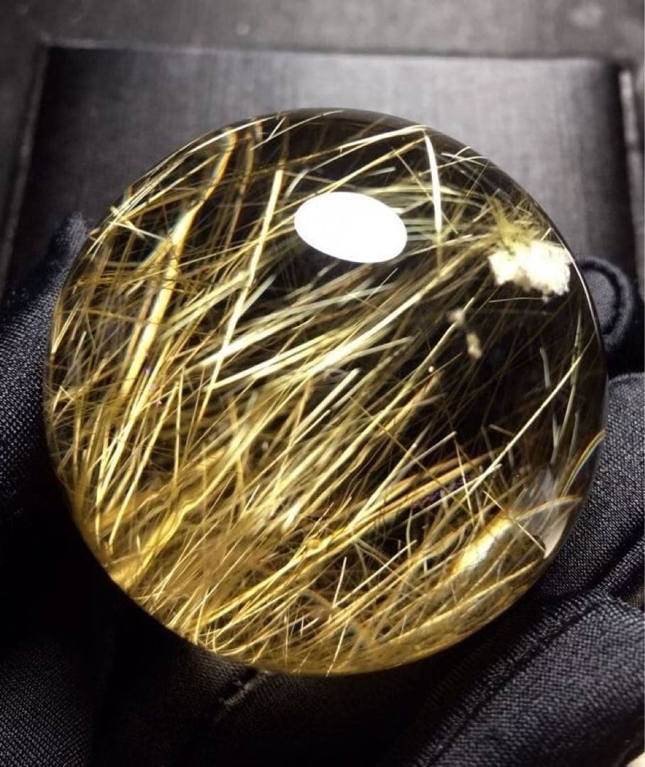 ⭐︎【天然】タイチンクオーツ 置物 47.4mm