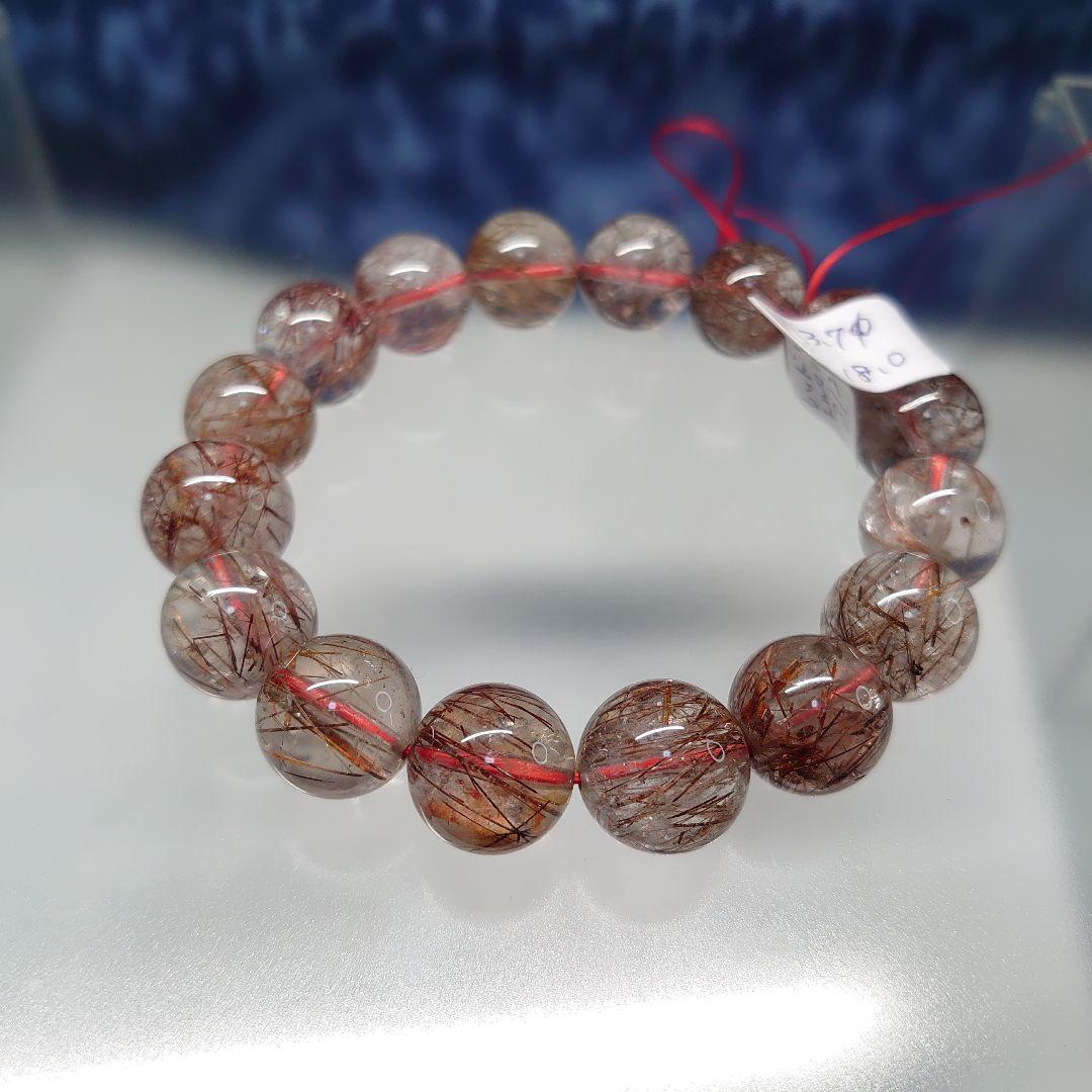 【mico様オーダー】モスアゲートブレス&レッドルチルブレス