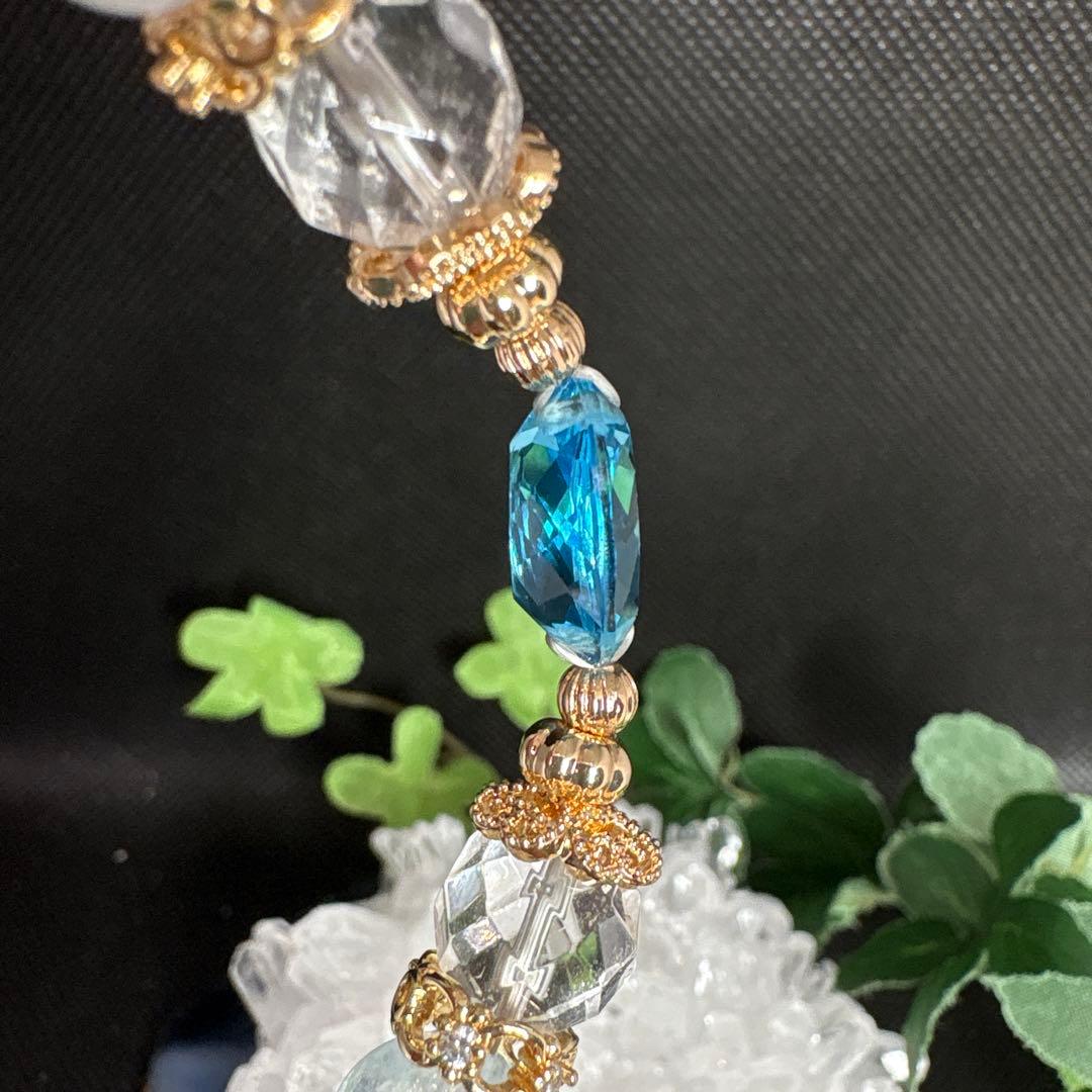 ＊みーにゃん様お取置き3/1＊【高品質】トパーズ　宝石カット　ブレスレット