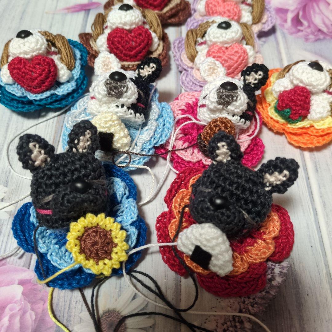 花付きあみぐるみ