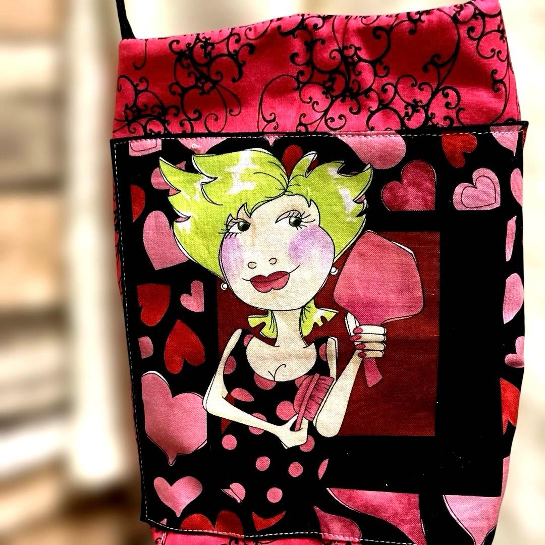 ロラライハリス　サロンレディー　ショルダートートバッグ　　　☆ハンドメイド品☆