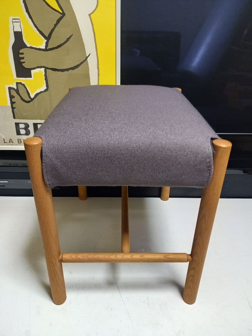 森 宣雄　デザイン　サラ　スツール　　オーク材　フライミー　取扱　美品