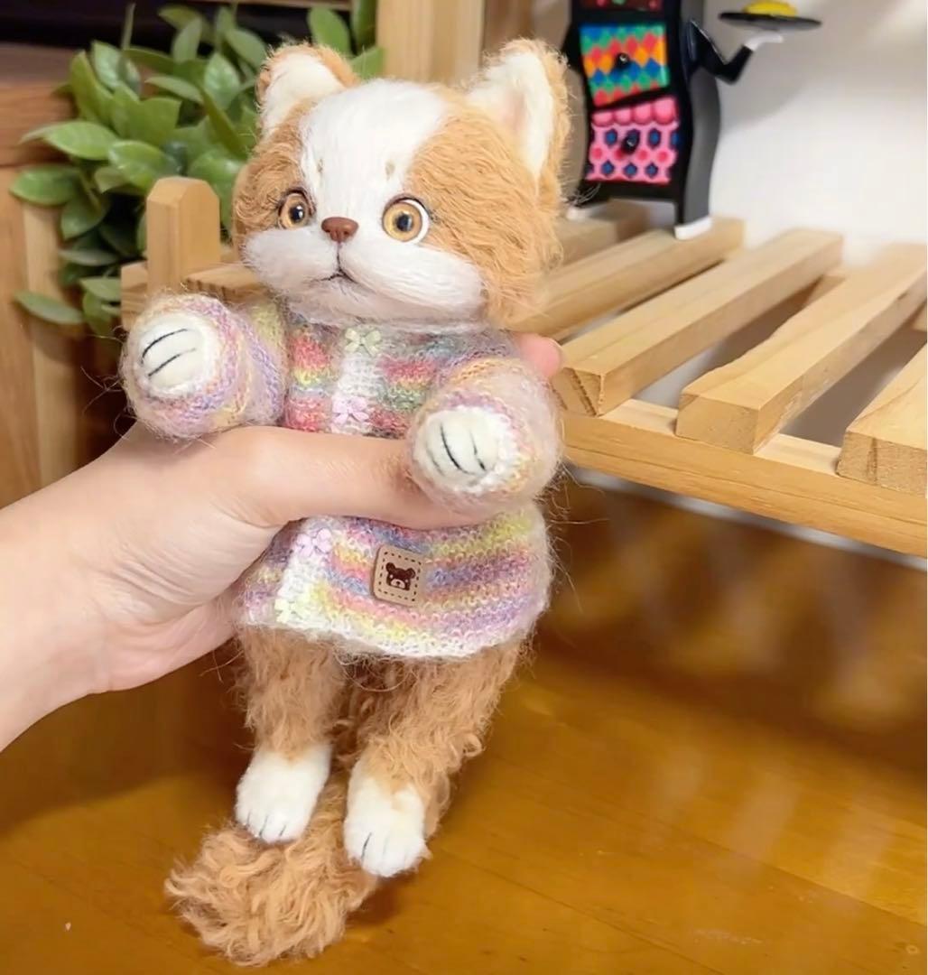作家様 猫 ネコ テディベア ぬいぐるみ アーティストベア アートドール