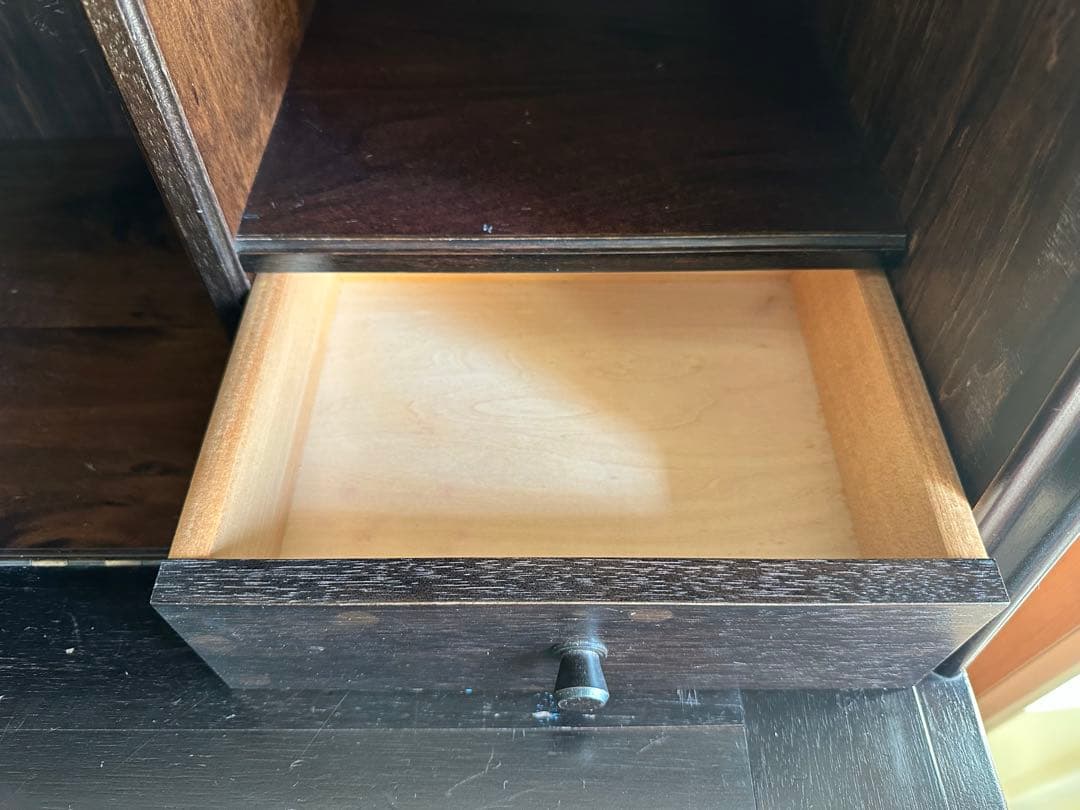 売約済みですキャビネット　木製　ブラック　アンティーク