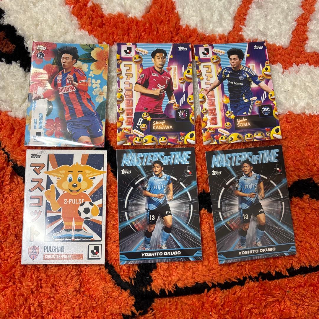 TOPPS Jリーグ 6枚セット 香川真司 大久保嘉人 スリーブ入り - メルカリ