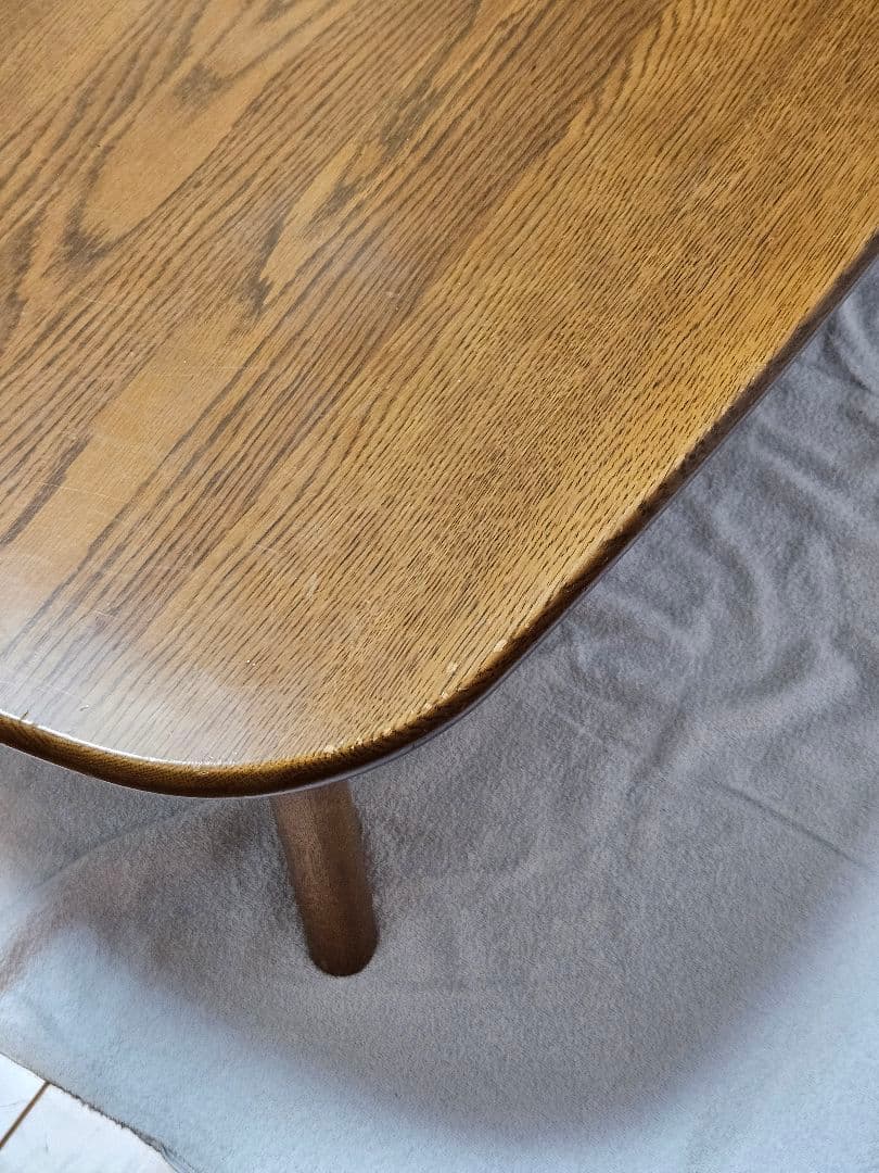 浜本工芸 ナラ材無垢　 リビングテーブル