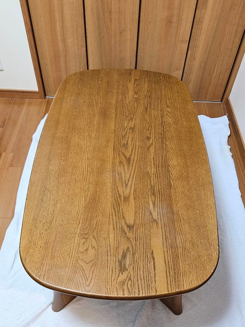 浜本工芸 ナラ材無垢　 リビングテーブル