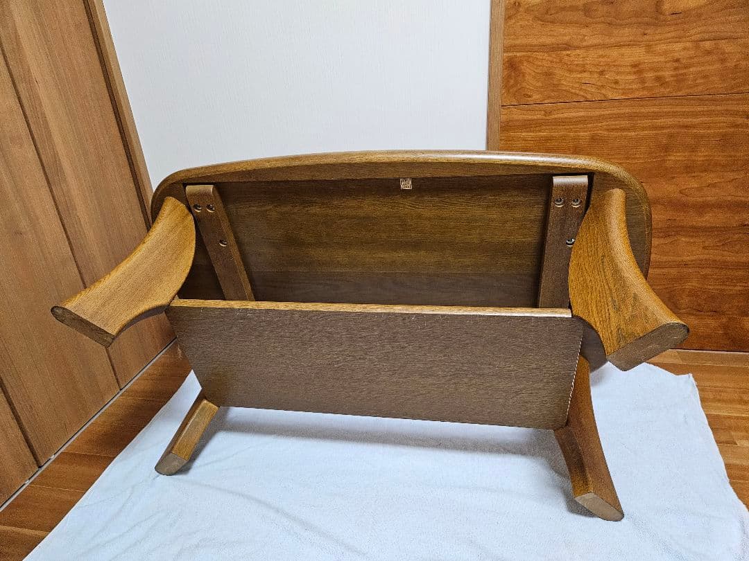 浜本工芸 ナラ材無垢　 リビングテーブル