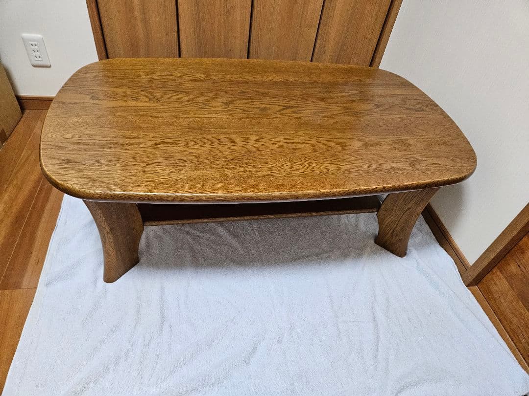 浜本工芸 ナラ材無垢　 リビングテーブル