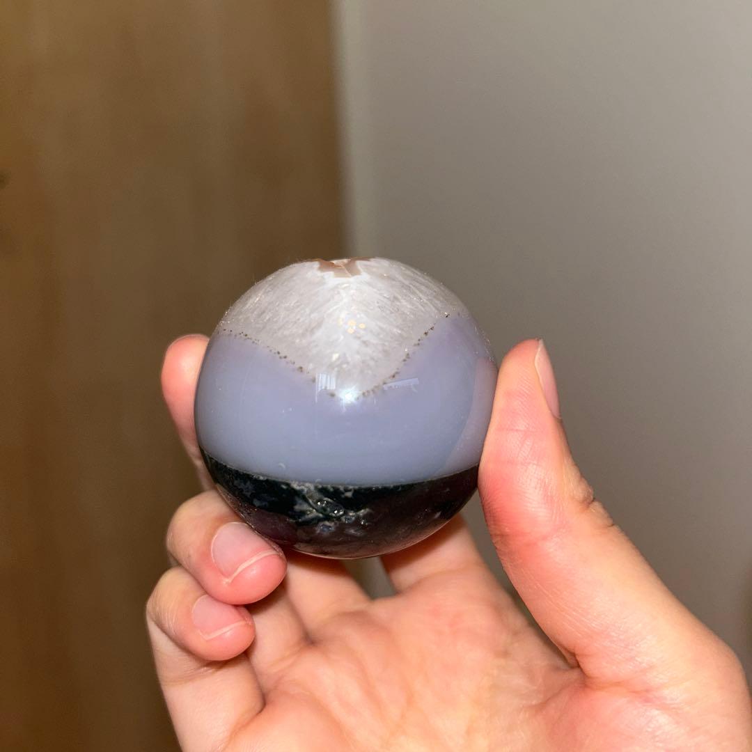 シュガー モスアゲート 瑪瑙 スフィア 49.9ミリ