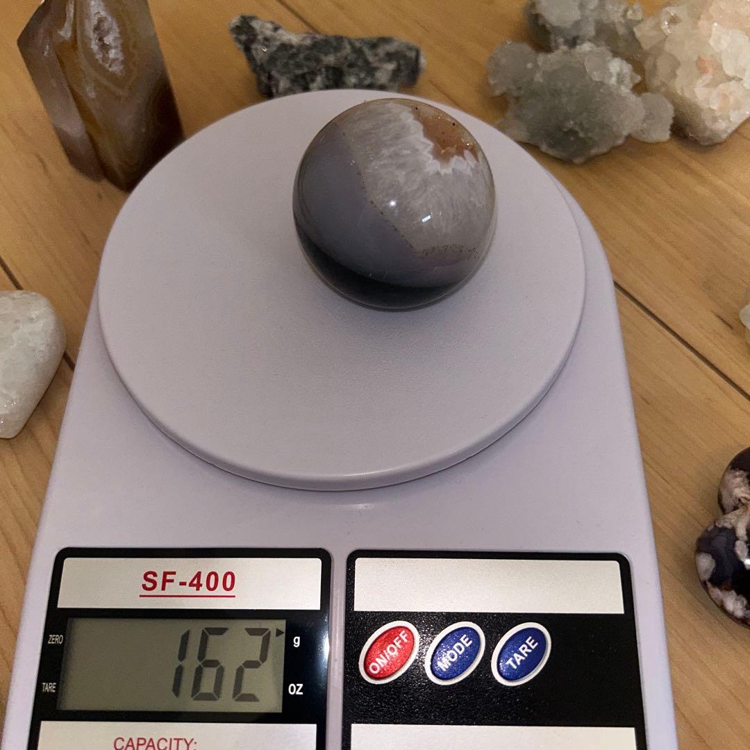 シュガー モスアゲート 瑪瑙 スフィア 49.9ミリ