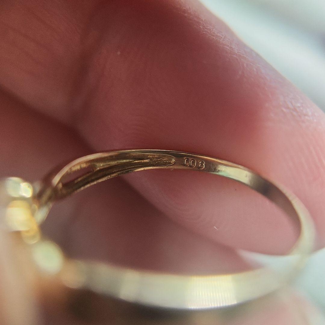 天然パライバトルマリン ダイヤモンド K18 リング