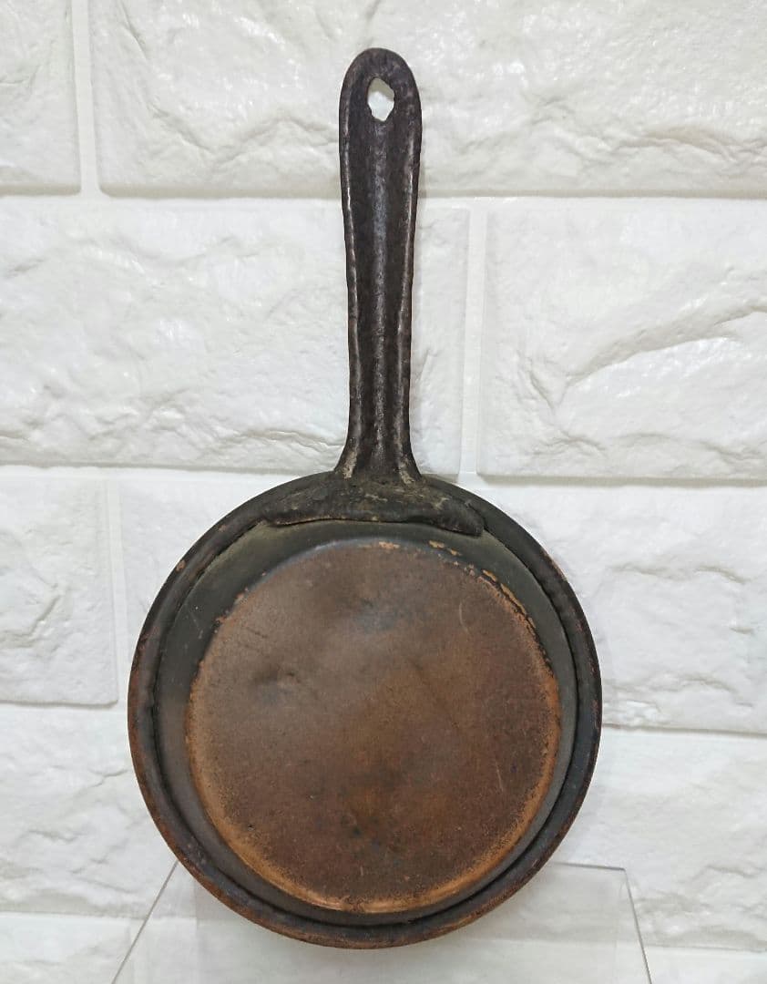 フランス製 西洋アンティーク 銅製 片手鍋 フライパン コッパー