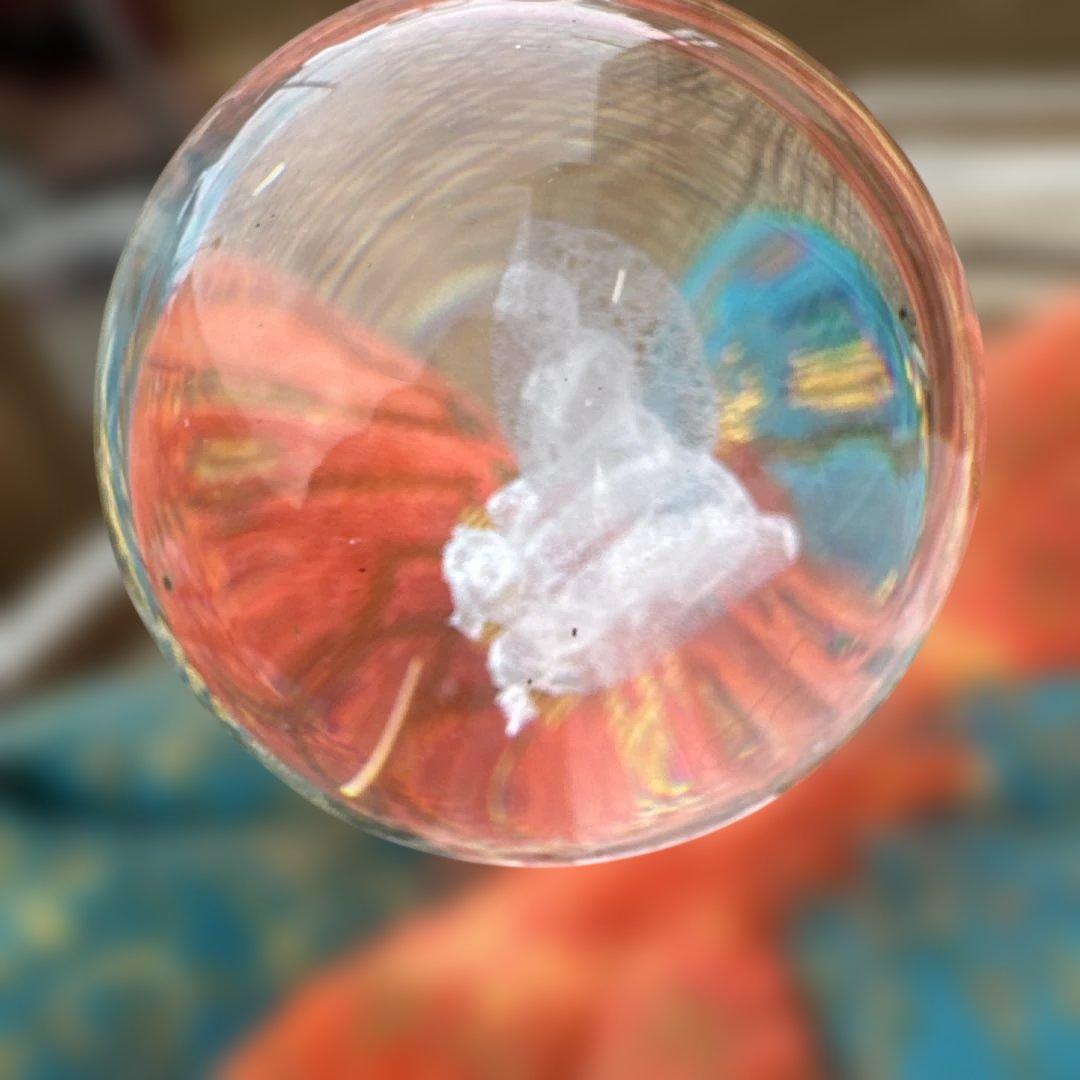 普賢菩薩　クリスタル仏像インテリア置物