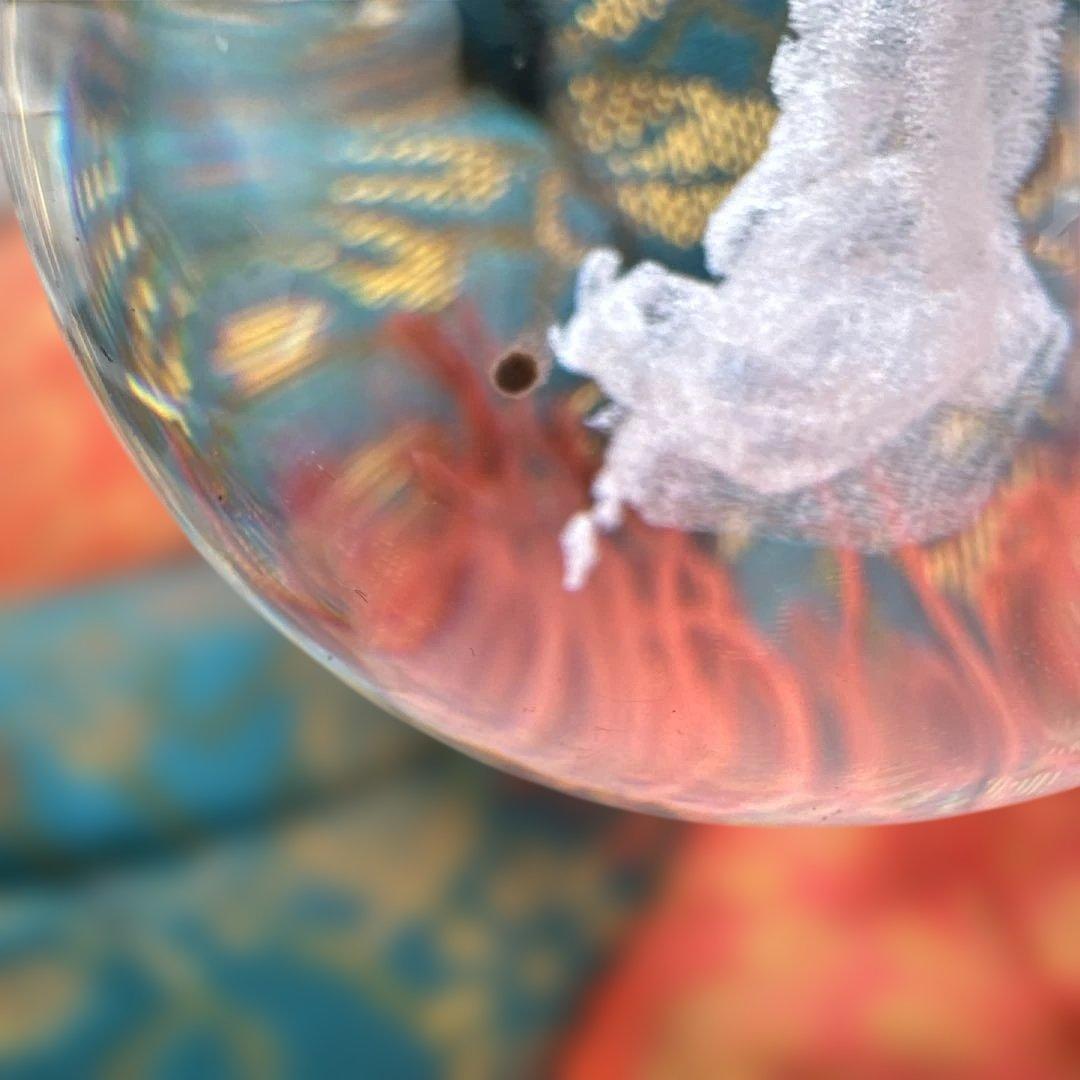 普賢菩薩　クリスタル仏像インテリア置物