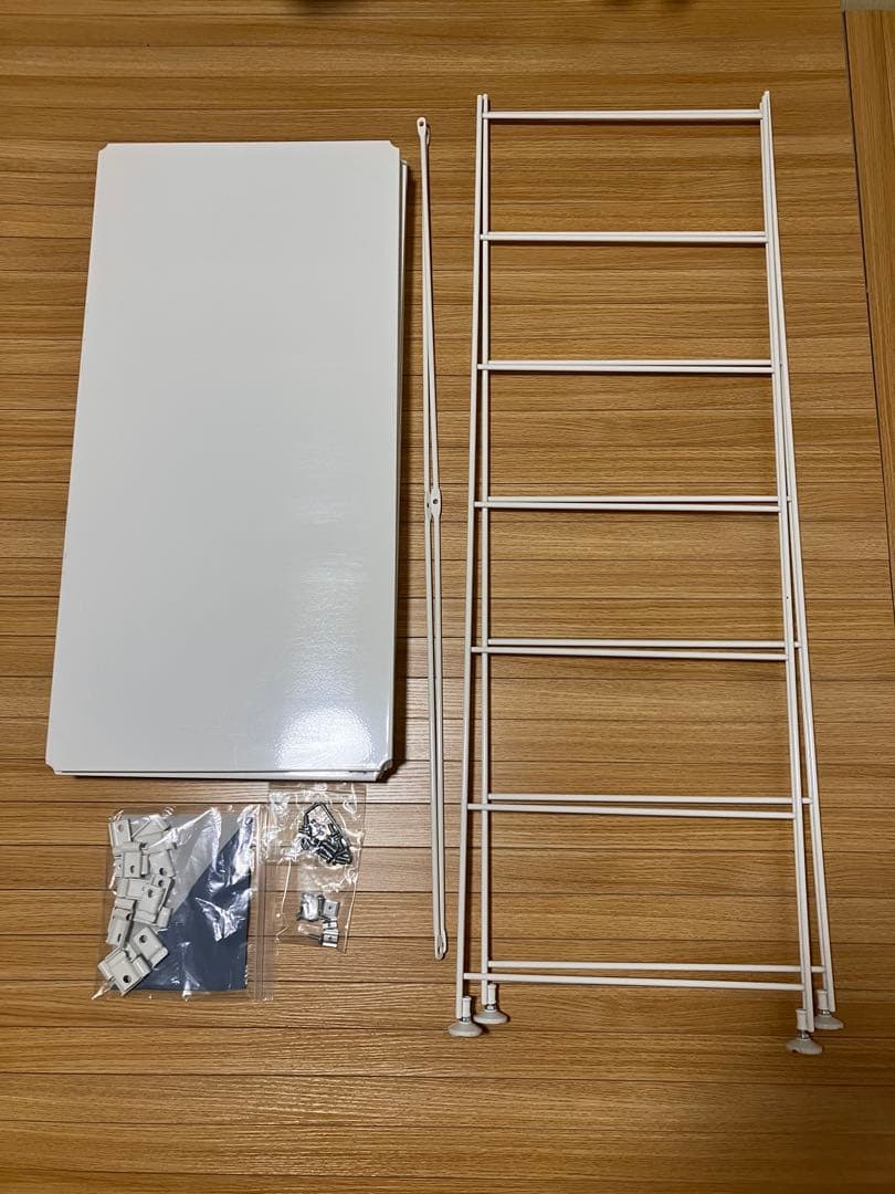 【美品】スチールユニットシェルフ・スチール棚セット・ワイド・中