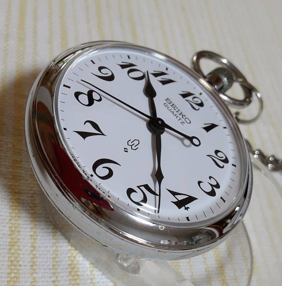 サンバ様御依頼1988年SEIKO諏訪工場製懐中時計鉄道時計 7550−