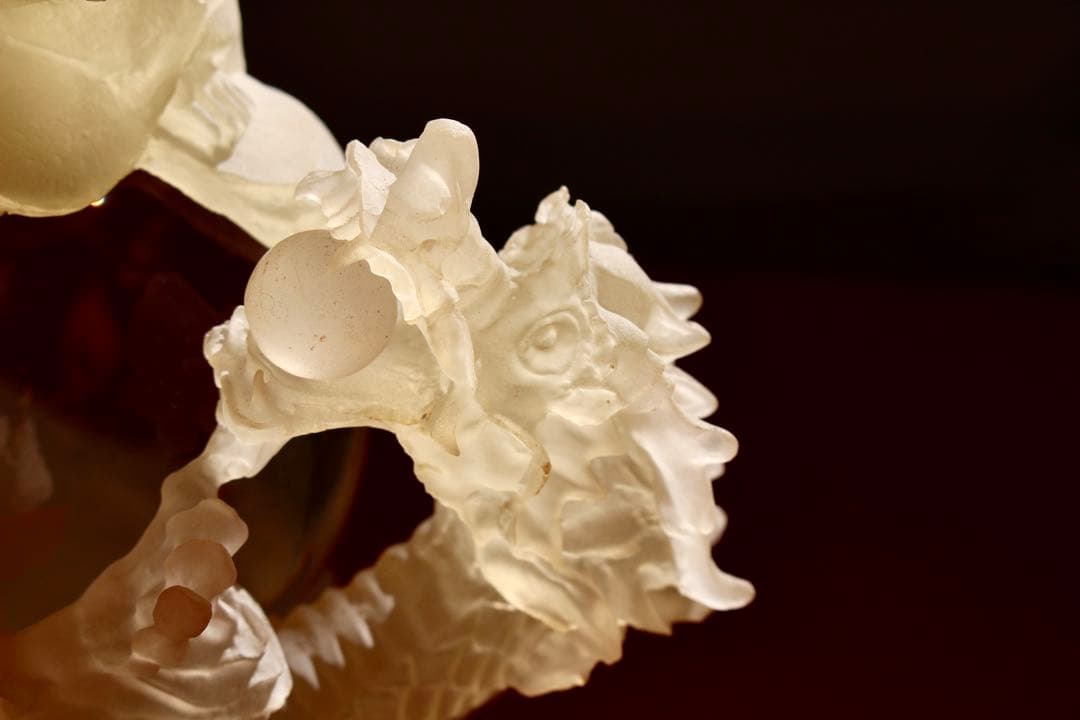 仏教コレクション【龍上観音菩薩　龍神観音　仏像　水晶】