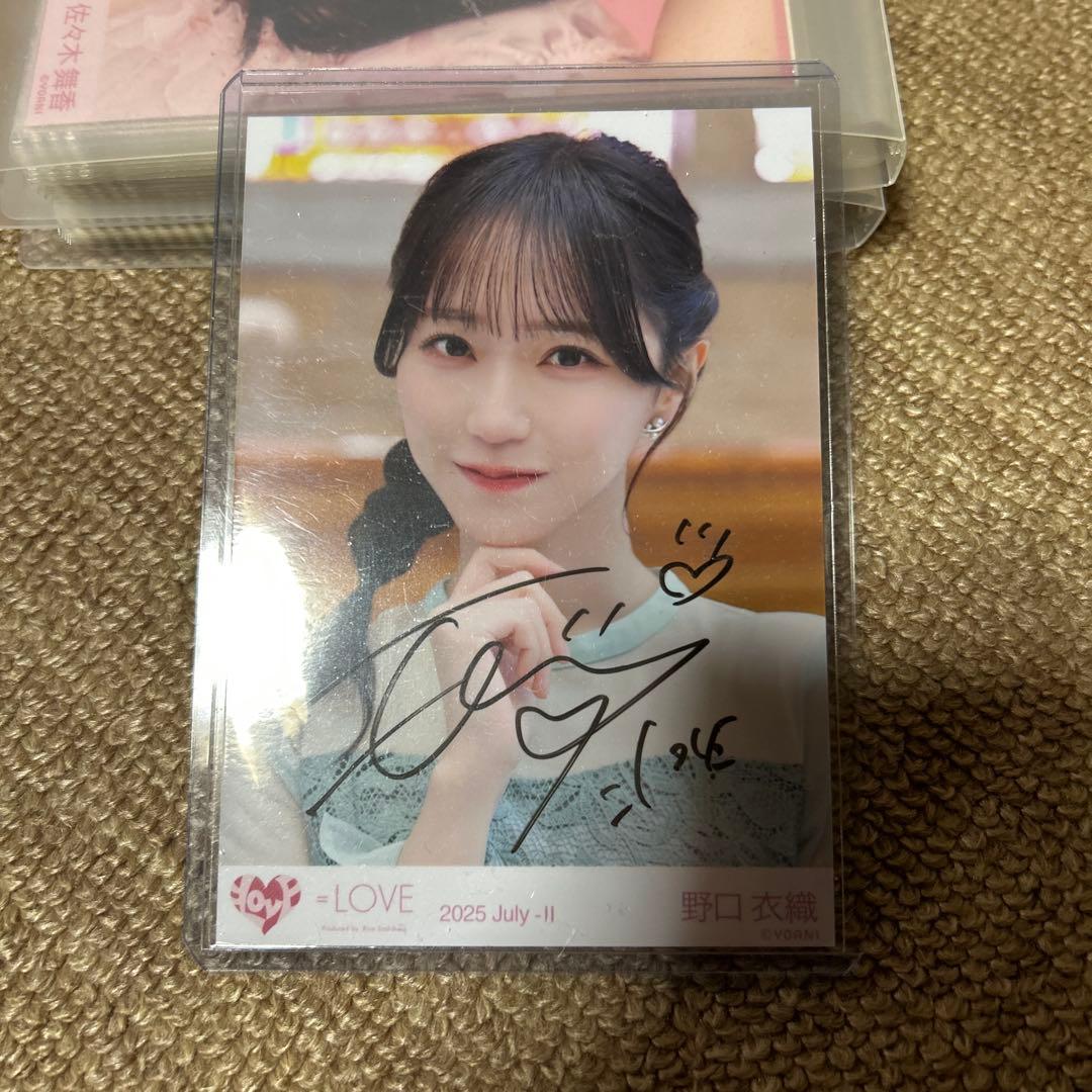 ぶ*ぶ様 イコラブ 野口衣織 恋人以上、好き未満 直筆 生写真 - メルカリ