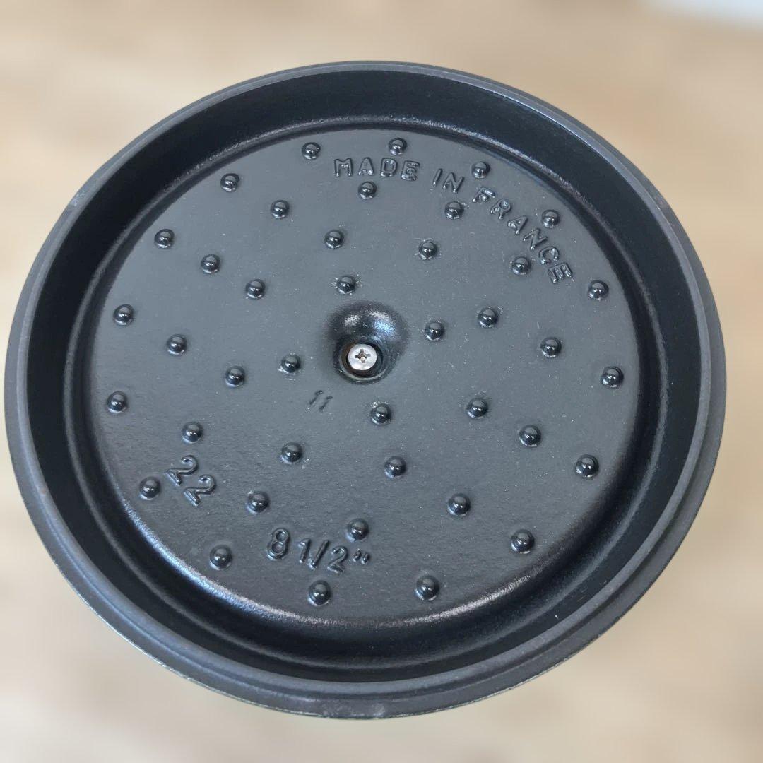 STAUB ストウブ ピコココット ラウンド 両手鍋 22cm 蓋付き グリーン