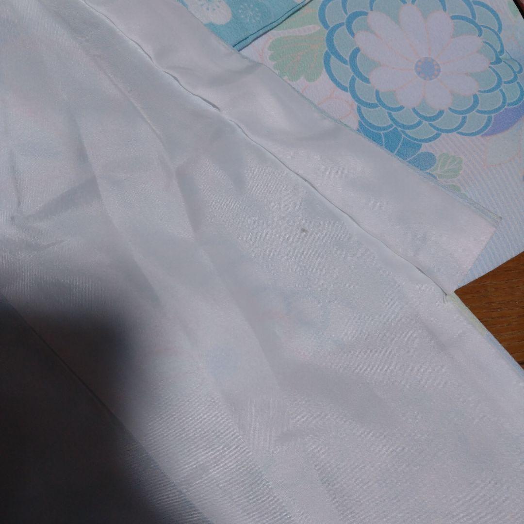 三歳★神楽★水色桜模様着物セット