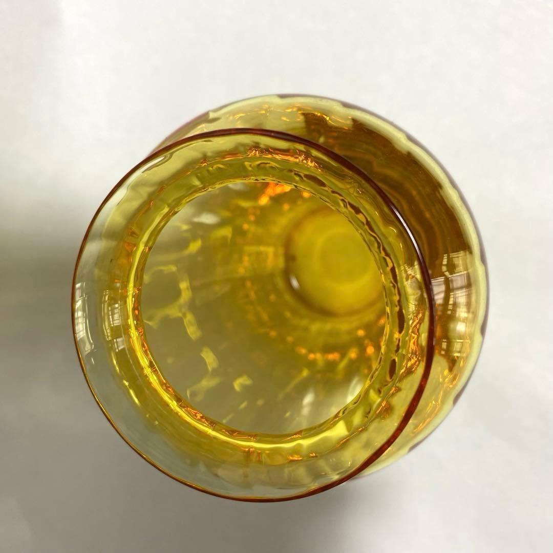 バカラ ナイアデス 一輪ざし 花瓶 アンバーイエロー 未使用品