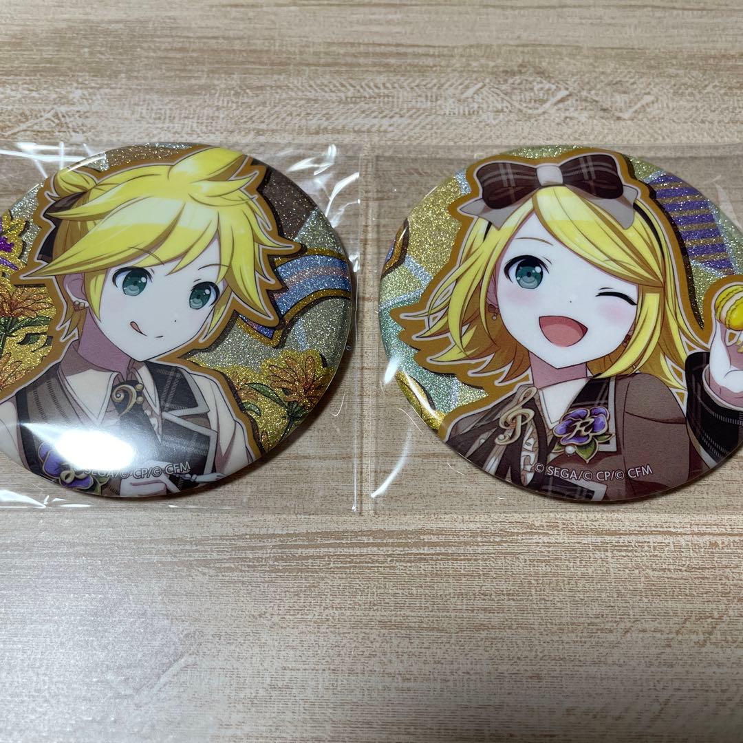 鏡音レン リン プロセカ グリッター缶バッジ 2点セット グリ缶 - メルカリ