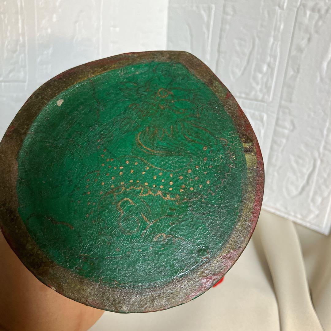 小太鼓 中国 骨董 干支 動物 太鼓 打楽器 アンティーク