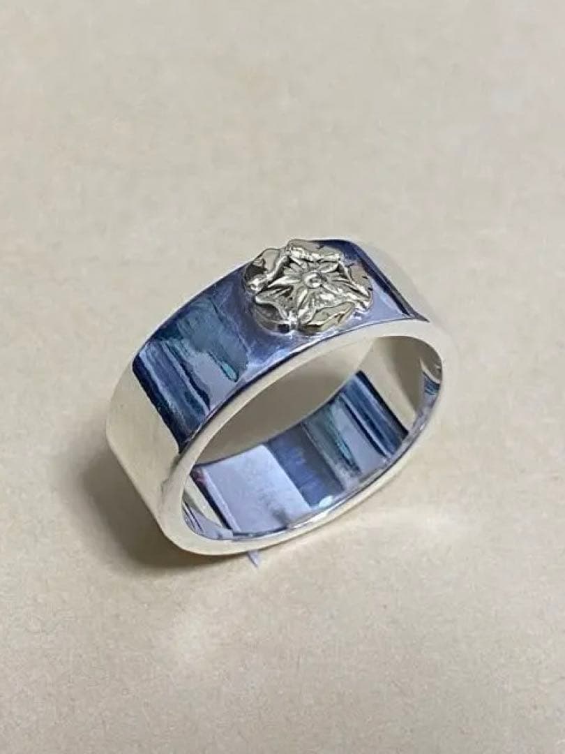 ローズ平打ち・リング 21号・9.36g