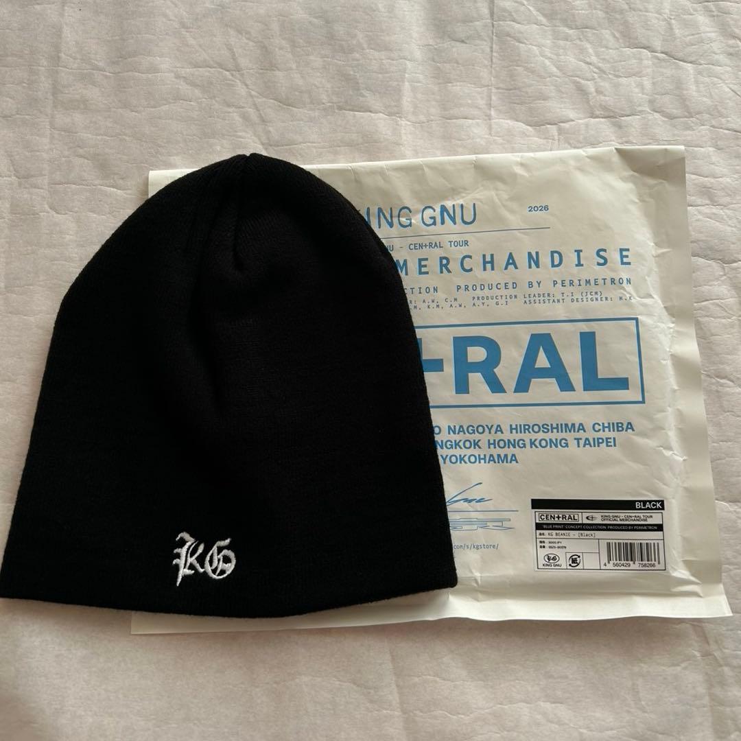 King Gnu CEN+RAL ニット帽 ビーニー ブラック - メルカリ
