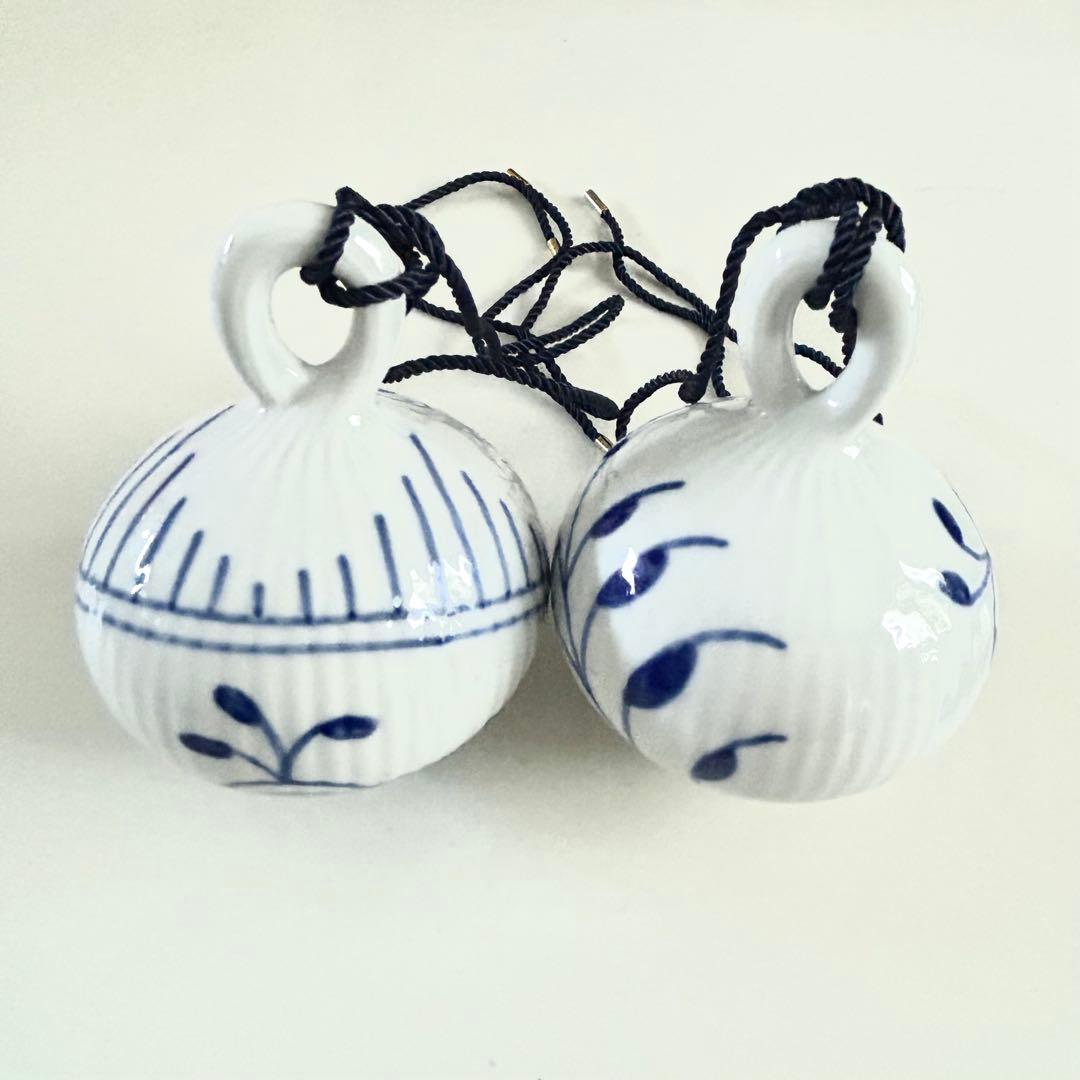 新品ロイヤルコペンハーゲン オーナメント ブルーフルーテッド メガ 2セット