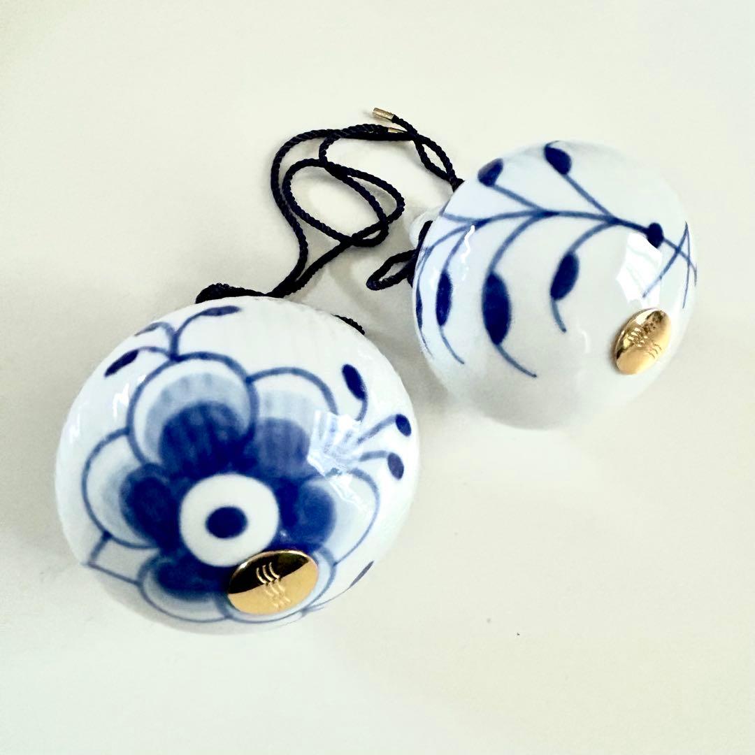 新品ロイヤルコペンハーゲン オーナメント ブルーフルーテッド メガ 2セット