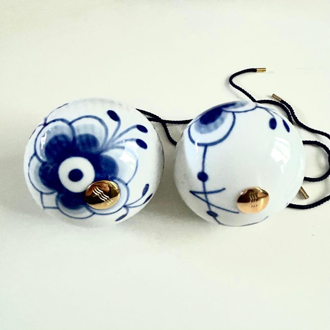 新品ロイヤルコペンハーゲン オーナメント ブルーフルーテッド メガ 2セット