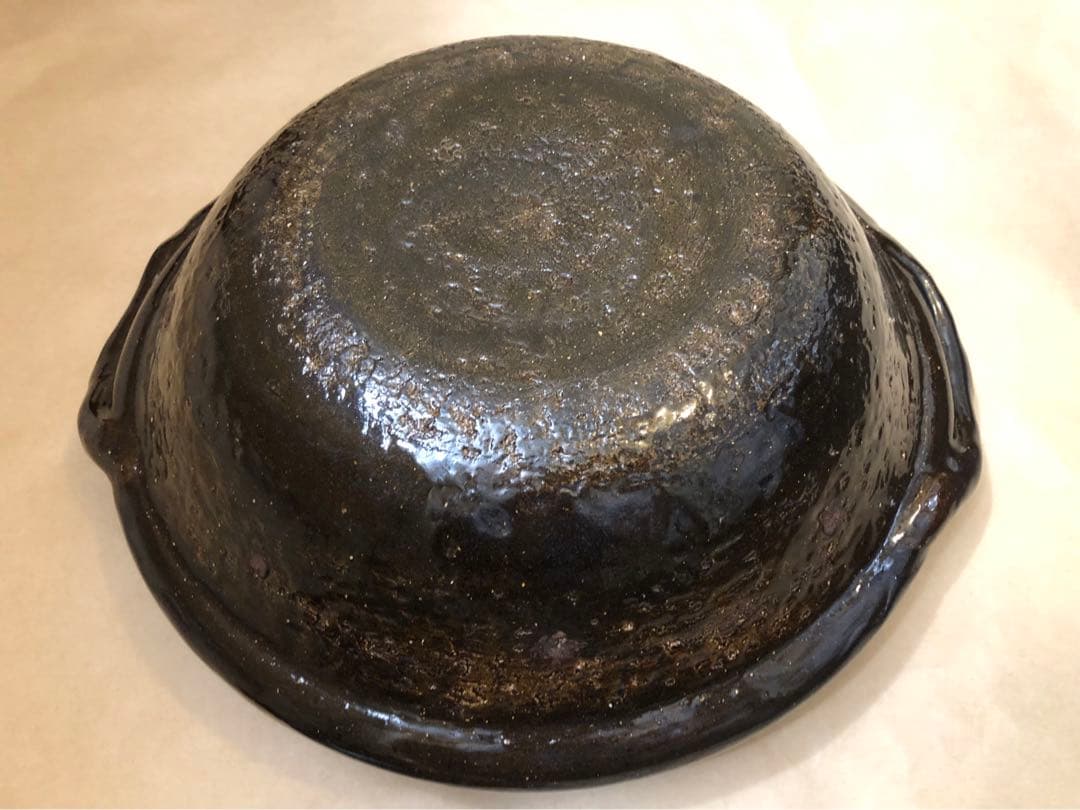 雲井窯　土鍋 鴨釉　尺　10号