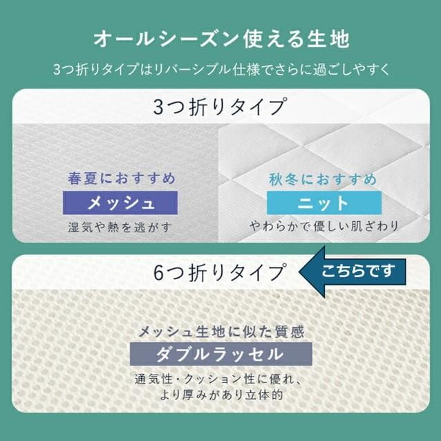 【アイリスオーヤマ】シングル 6つ折り 高反発 マットレス 5cm エアリー