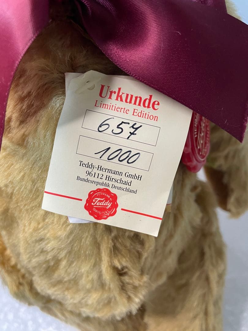 HERMANN 限定1000 テディベア オルゴール付