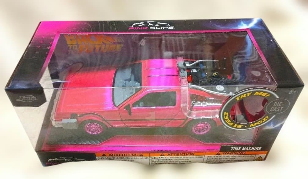 新品 Jada バックトゥーザフューチャー デロリアンPINK SLIPSピンク
