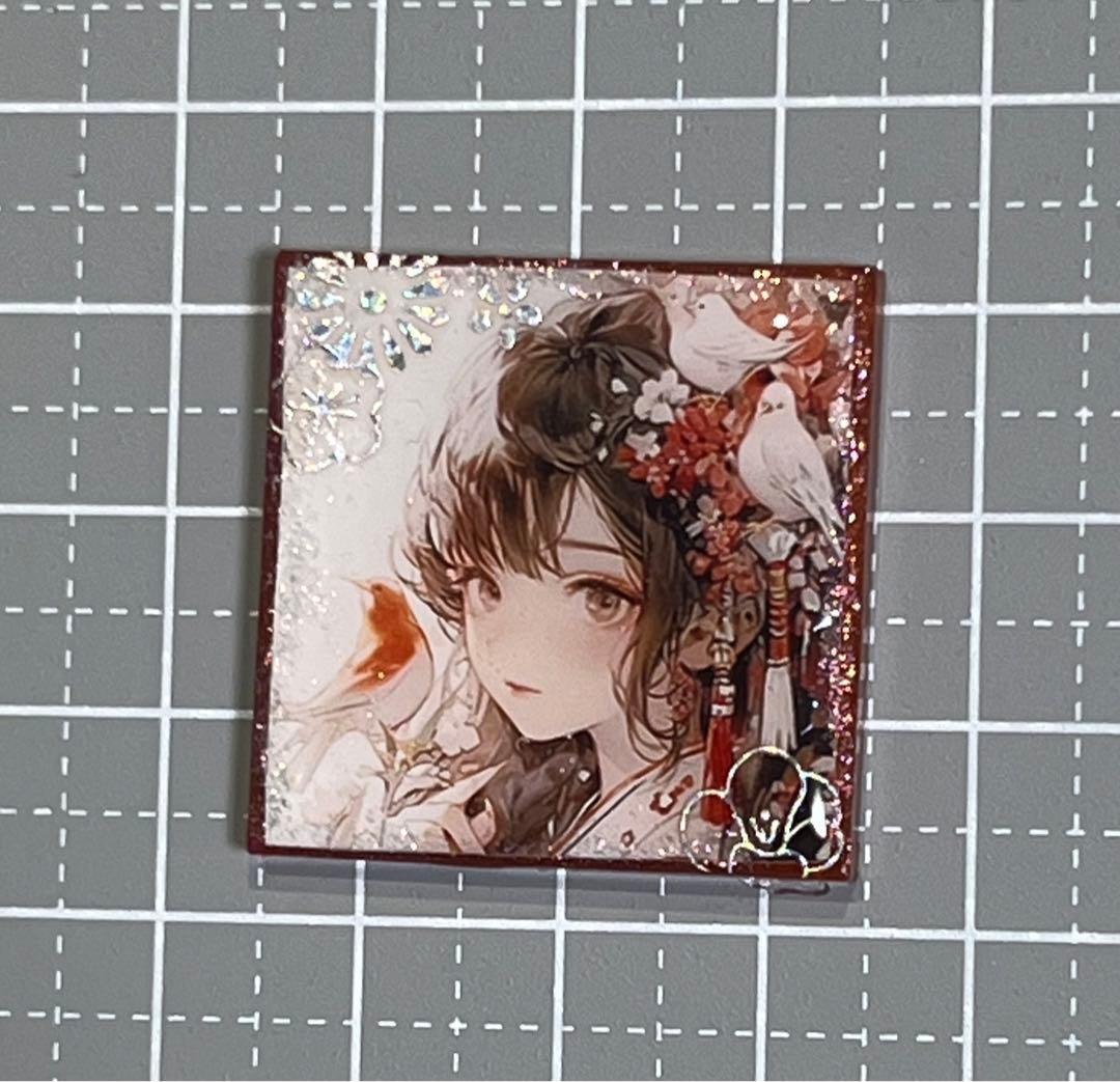 感謝価格(ㅅ´꒳` )小鳥と戯れて……レジンヘアゴム