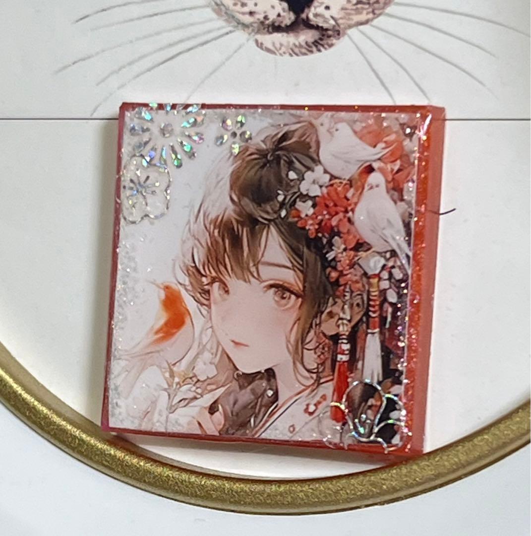 感謝価格(ㅅ´꒳` )小鳥と戯れて……レジンヘアゴム