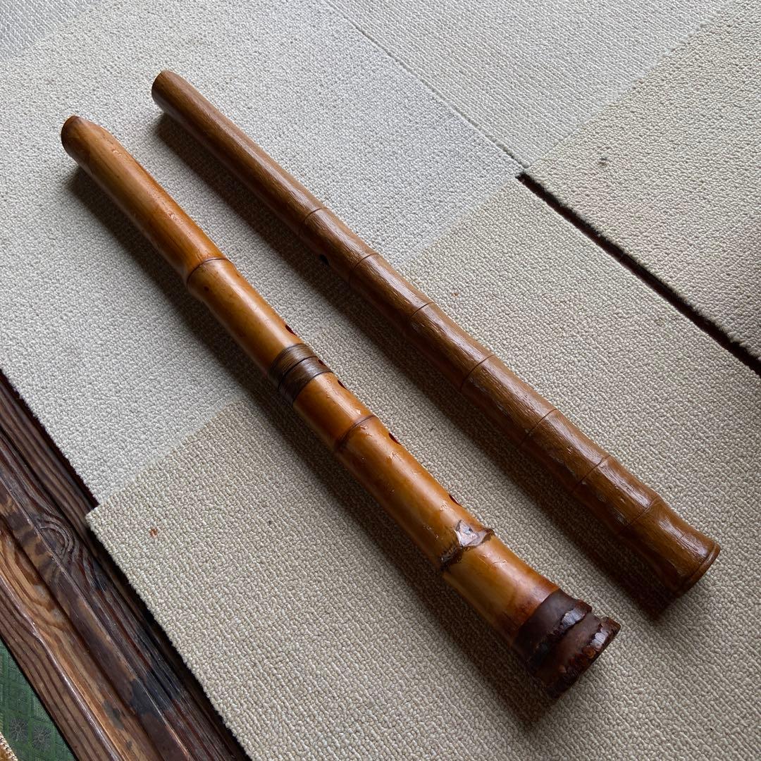 247尺八2本　一尺八寸管