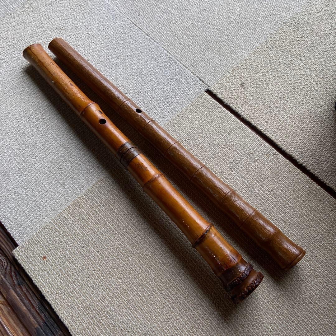 247尺八2本　一尺八寸管