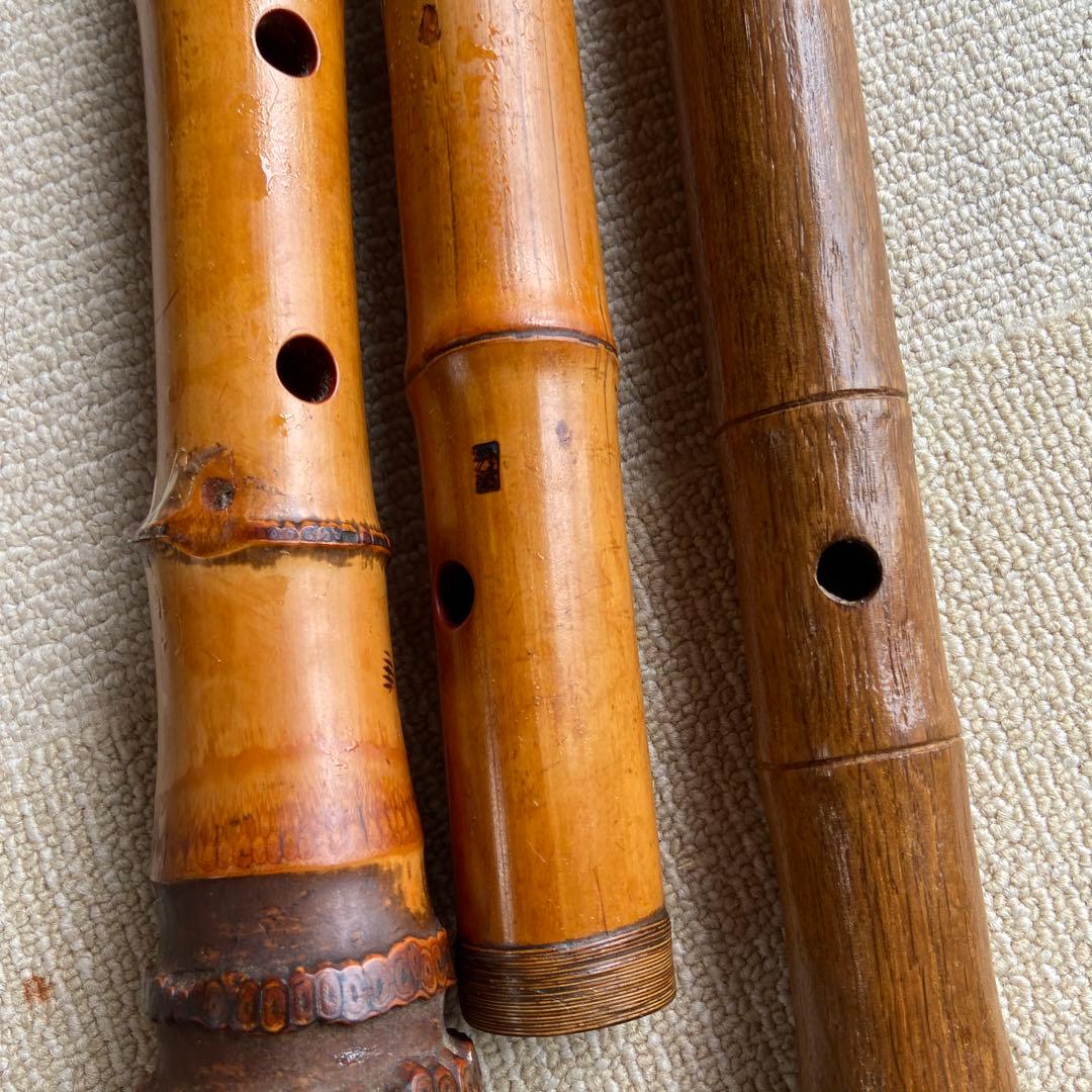 247尺八2本　一尺八寸管