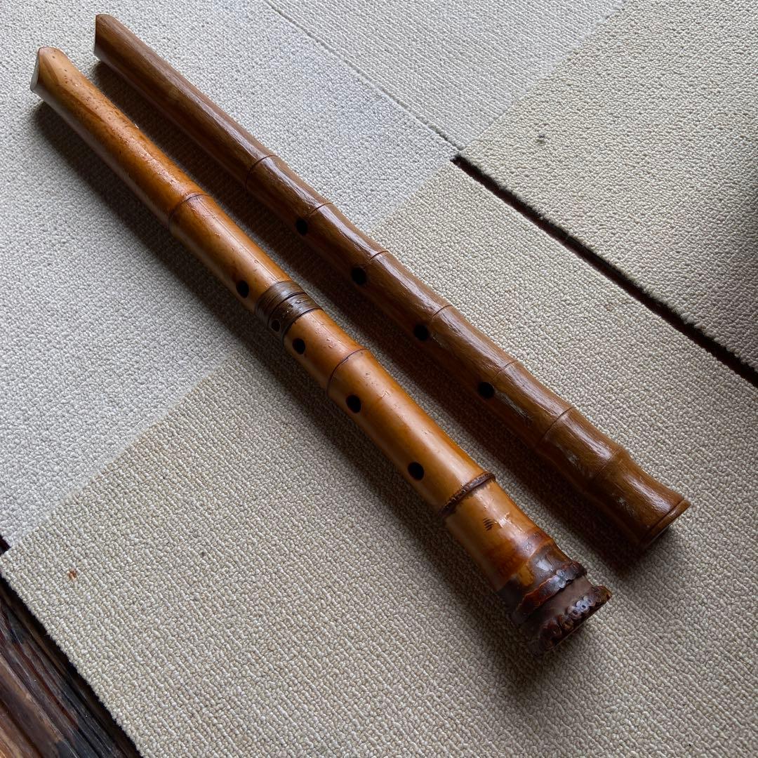 247尺八2本　一尺八寸管