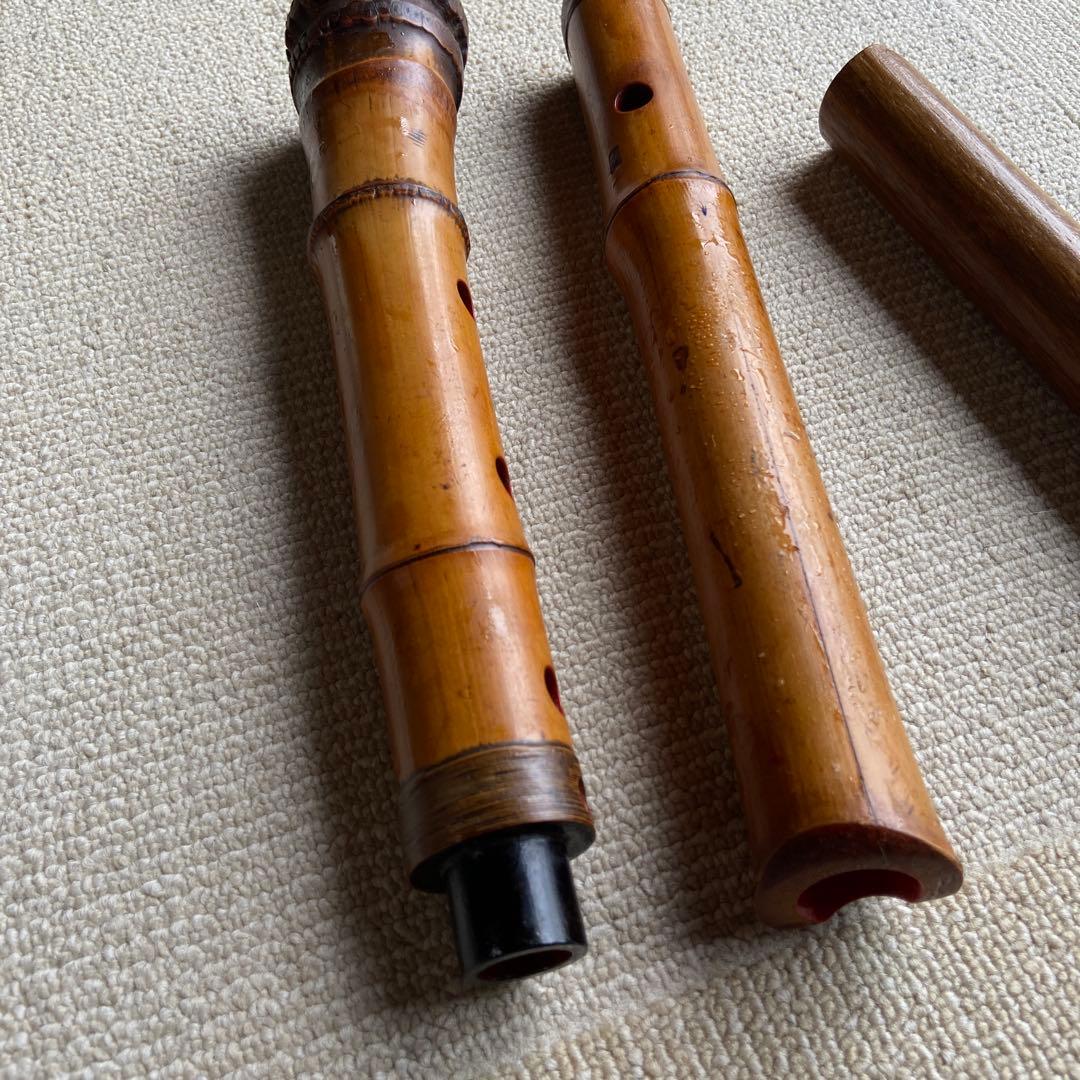 247尺八2本　一尺八寸管