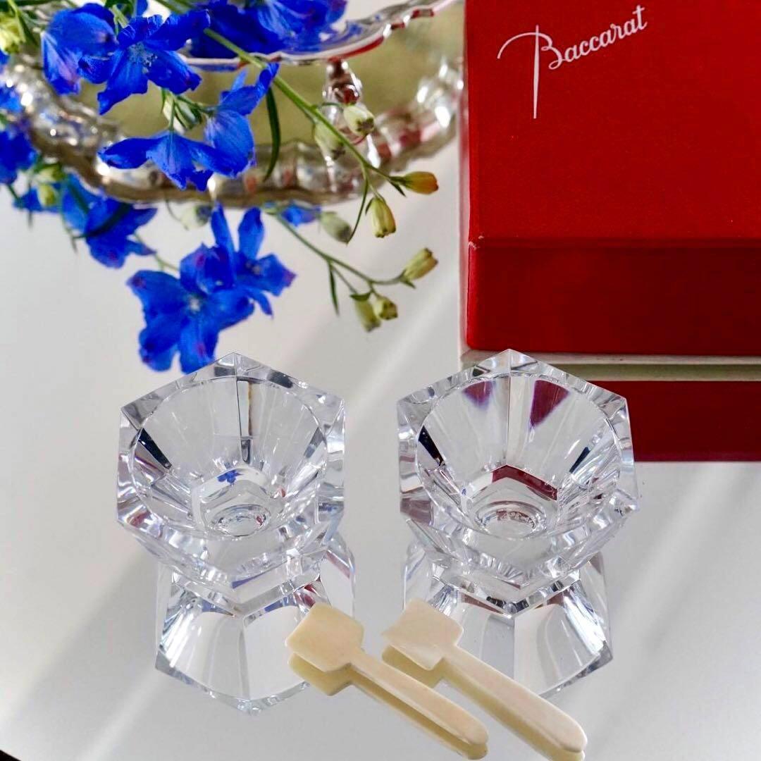 希少★Lサイズ 美品★オールド バカラ アルクール ミズーリ★ジャム 調味料入れ