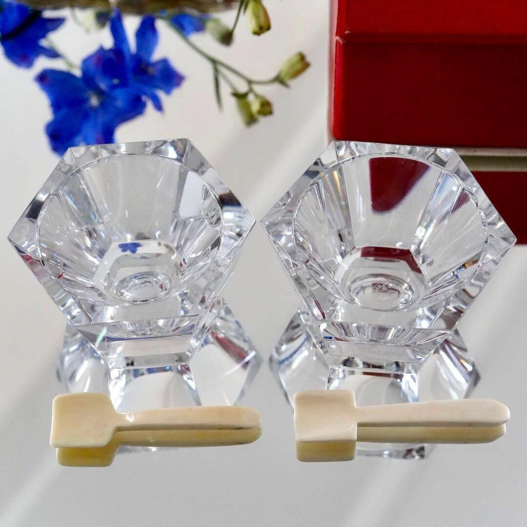 希少★Lサイズ 美品★オールド バカラ アルクール ミズーリ★ジャム 調味料入れ