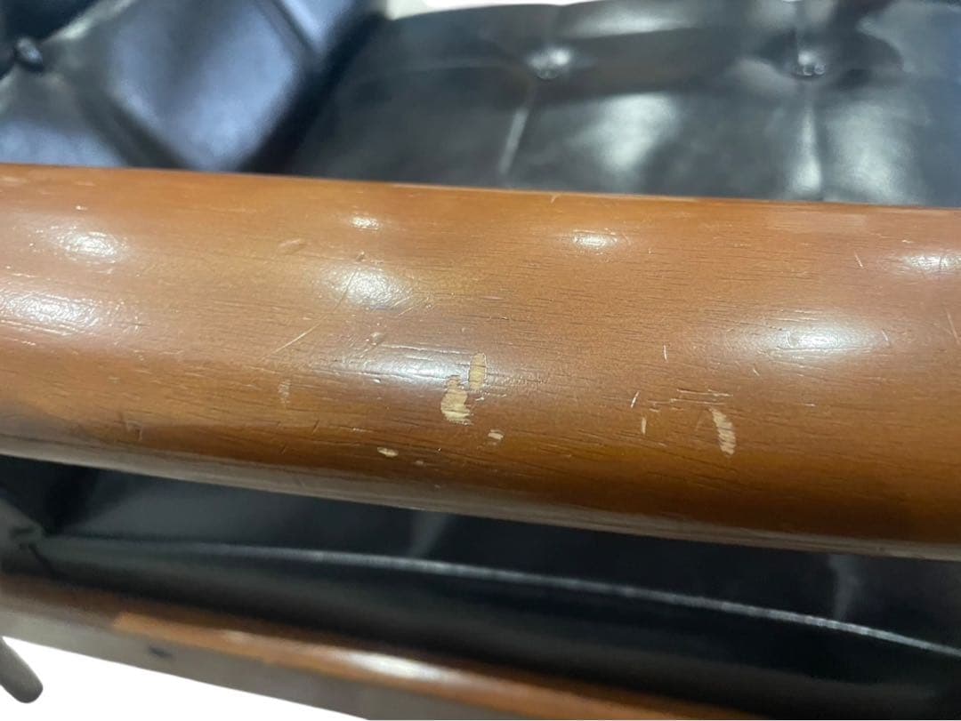 ◯karimoku カリモク60 Kチェア 1人掛け 1シーター 黒 レザー