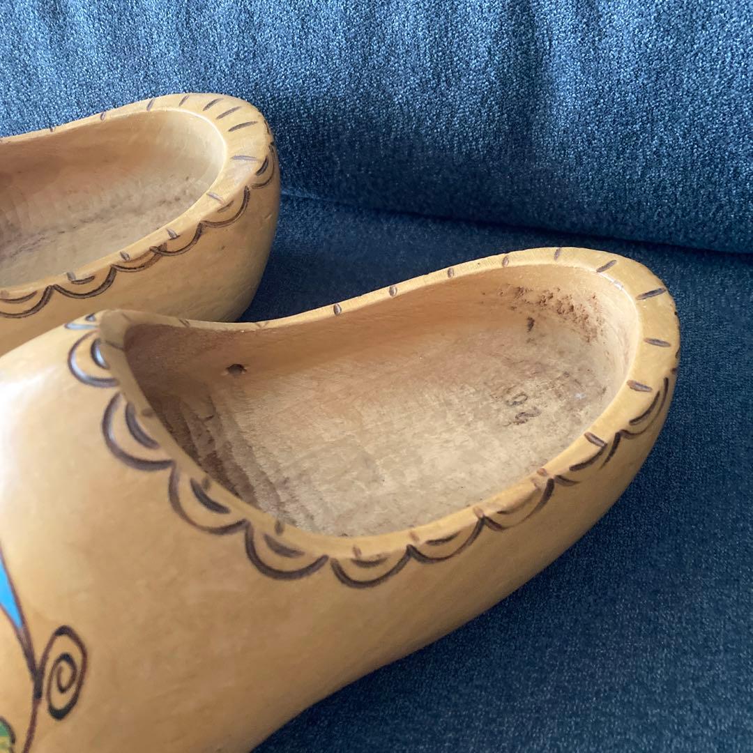 オランダ 大きな木靴1点と小さな木靴2点 インテリア - メルカリ